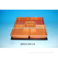 Fine Stoneware Orange Square Plate